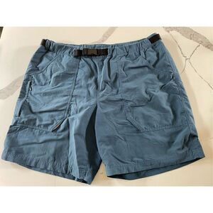 Vintage Eddie Bauer Sport Blue Reflective Trail Shorts Men’s Sz XL